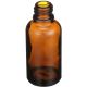 Empty Glass Amber Bottle for Drops or Essential Oils - 12 Pack (30ml)