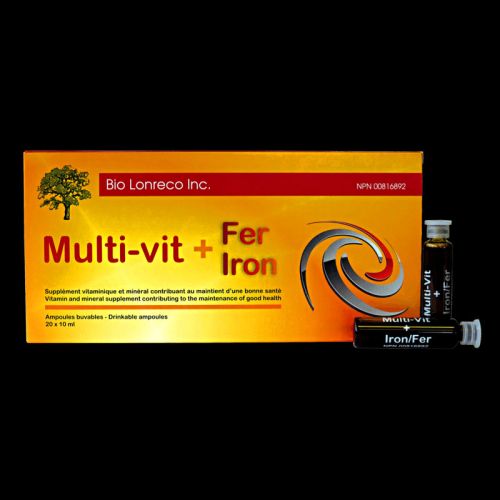 Bio Lonreco Multi Vitamins Plus Iron - 20 Ampoules