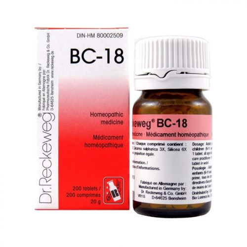 Dr. Reckeweg Homeopathy BC18 - 200 Tablets